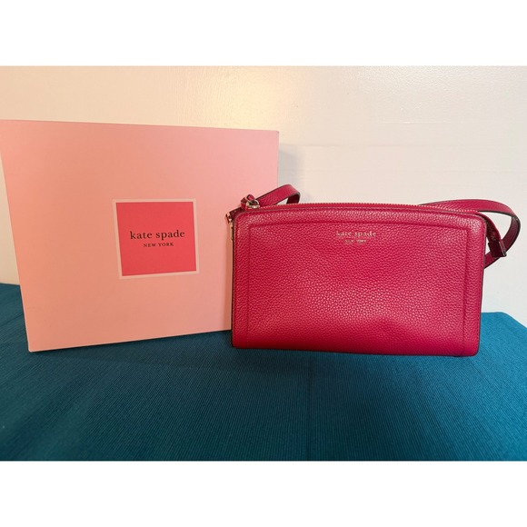kate spade Handbags - Kate Spade Knott Crossbody Bag Renaissance Rose Pink Pebbled Leather